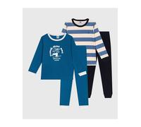 PETIT BATEAU 2er-Set: Pyjamas in Blau - Größe 86 | Baby Waesche