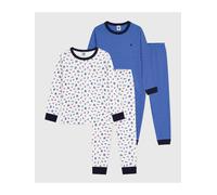 PETIT BATEAU 2er-Set: Pyjamas in Weiß - Größe 86 | Baby Waesche