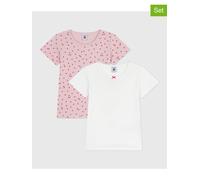 PETIT BATEAU 2er-Set: Shirts in Rosa - Größe 92 | Baby Shirts