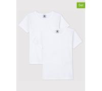 PETIT BATEAU 2er-Set: Shirts in Weiß - Größe 86 | Kinder Oberteile