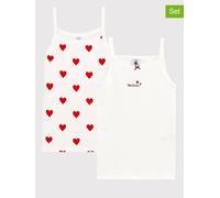 PETIT BATEAU 2er-Set: Unterhemden in Weiß - Größe 104 | Baby Waesche