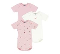 Petit Bateau 3er-Pack Bodys kurzarm Ringel Erdbeeren 92 rosa/natur