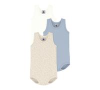 Petit Bateau 3er-Pack Bodys ohne Arm 92 natur/blau/beige