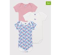 Petit Bateau Baby Mädchen A0CQI Wir Kurzarm-Bodys, Variante 1, 6 Monate (3er Pack)