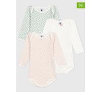 PETIT BATEAU 3er-Set: Bodys in Rosa - Größe 68 | Baby Bodys