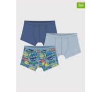 PETIT BATEAU 3er-Set: Boxershorts in Blau - Größe 104 | Kinder Waesche