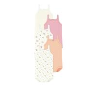 Petit Bateau 5er-Pack Bodys ohne Arm Blumen Punkte 68 natur/bunt