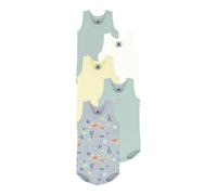 Petit Bateau 5er-Pack Bodys ohne Arm Ringel Ozean 62 bunt