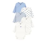 Petit Bateau 5er-Pack Wickelbodys langarm Ringel Wale Bären 74 natur/blau