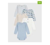 PETIT BATEAU 5er-Set: Bodys in Weiß - Größe 74 | Baby Bodys