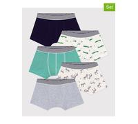PETIT BATEAU 5er-Set: Boxershorts in Bunt - Größe 104 | Baby Waesche
