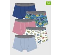 PETIT BATEAU 5er-Set: Boxershorts in Bunt - Größe 152 | Kinder Waesche