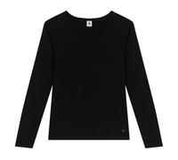 Petit Bateau A0BFV Langärmeliges T-Shirt Damen Schwarz M