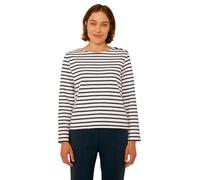 Petit Bateau A0BL4 Langärmelig Damen Marshmallow/Smoking S