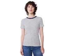 Petit Bateau A0BOL Kurzärmeliges T-Shirt Damen Marshmallow/Smoking M