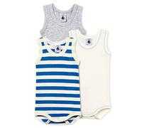 Petit Bateau Baby - Jungen Body SM_4796300 Formender Body, 3er Pack|#3per Pack Mehrfarbig (Variante 1 00), 80 (Herstellergröße: 12m/74cm)