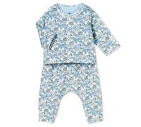 Petit Bateau Baby - Jungen Ensemble 3 Pieces_5025501 Bekleidungsset, per Pack Mehrfarbig (Marshmallow/Multico 01), 80 (Herstellergröße: 12m/74cm)