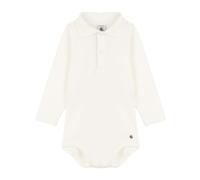 Petit Bateau Baby Jungen Langarm-Body mit Rollkragen, Weiss Marshmallow, 12 Monate
