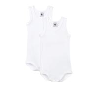 Petit Bateau - Bekleidung Lot de 2 Bodies Sans Manches - Weiß - Größe 12M