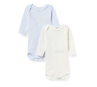 Petit Bateau Baby JungenGestreifter Body mit langen Ärmeln (2er Pack) , Variante 1, 12 Monate