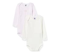 Petit Bateau Baby MädchenGestreifter Body mit langen Ärmeln (2er Pack) , Variante 1, 18 Monate