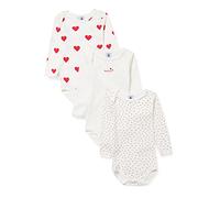 Petit Bateau Baby MädchenGestreifter Body mit langen Ärmeln (3er Pack) , Variante 1, 3 Jahre