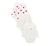 Petit Bateau Baby MädchenLangarm-Body für Neugeborene (3er Pack) , Variante 1, 1 m (54cm )