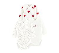 Petit Bateau Baby MädchenLangarm-Body für Neugeborene (3er Pack) , Variante 1, 6 Monate