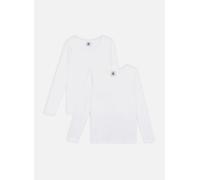 Petit Bateau - Bekleidung Lot de 2 Tee-Shirts Manches Longues Fill - Weiß - Größe 14A