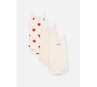 3er-Pack Baby Trägerbodys PETIT BATEAU, Bio-Baumwolle weiß Gr. 68