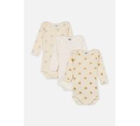 Petit Bateau - Bekleidung Lot de 3 Bodies Manches Longues Noël - Weiß - Größe 12M