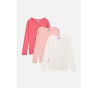Petit Bateau - Bekleidung Lot de 3 Tee-Shirts À Manches Longues Unis - weiß - Größe 5A
