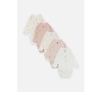 Petit Bateau - Bekleidung Lot de 5 bodies croisés manches longues Fleurs - mehrfarbig - Größe 0M