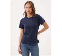 Petit Bateau - Bekleidung T-shirt manches courtes col rond en lin - Blau - Größe L