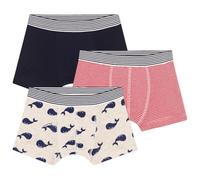3er-Pack Boxershorts Kinder PETIT BATEAU, Baumwolle weiß Gr. 128