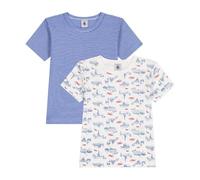 2er-Set kurzärmelige Kinder-T-Shirts aus Baumwolle mit Paris-Motiv 140cm