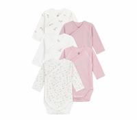 Petit Bateau Lot de bodies croisés manches longues en coton imprimé bébé