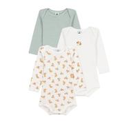 Petit Bateau Lot de bodies manches longues en coton imprimé léopards bébé