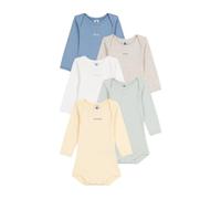 Petit Bateau - Bekleidung Lot de 5 Bodies Manches Longues Semaine - Weiß - Größe 18M
