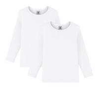Bekleidung Lot de 2 Tee-Shirts Blancs Manches Longues weiß - Petit Bateau - Größe 10A 10A weiß