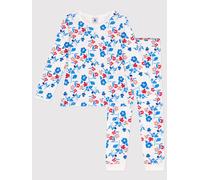 Petit Bateau Mädchen Schlafstrampler A0cuf, Weiß/Mehrfarbig, 3 Jahre