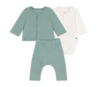 Petit Bateau Unisex Baby 3-teiliges Set A0bn9, Grün, 18 Monate