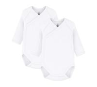 Petit Bateau Unisex Baby 54218 Langarm-Body für Neugeborene (2er Pack)