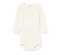 Petit Bateau Unisex Baby Gestreifte Langarm-Bodys, Weiss Marshmallow, 3 Monate
