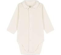 Petit Bateau Unisex Baby Langarm-Body mit Kragen, Weiss Marshmallow, 6 Monate