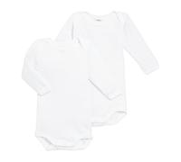 2er-Pack Baby Schlupfbodys mit langen Ärmeln PETIT BATEAU weiß Gr. 92/98