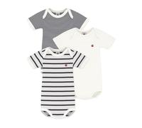 Petit Bateau Unisex BabyKurzarm-Body mit Streifen (3er Pack) , Variante 1, 18 Monate