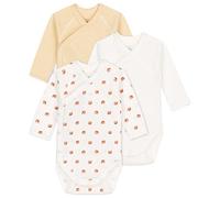 Petit Bateau Unisex BabyLangarm-Body für Neugeborene (3er Pack) , Variante 2, 0-3 Monate