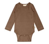 Petit Piao-Body L/S Modal-Chocolate Brown - 68 cm