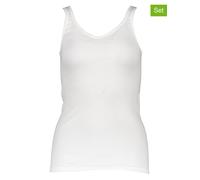 Achselhemd PETITE FLEUR Gr. 44 (44), N-Gr, weiß Damen Unterhemden aus reiner Baumwolle, Tanktop, Unterziehshirt Bestseller (865800-44)